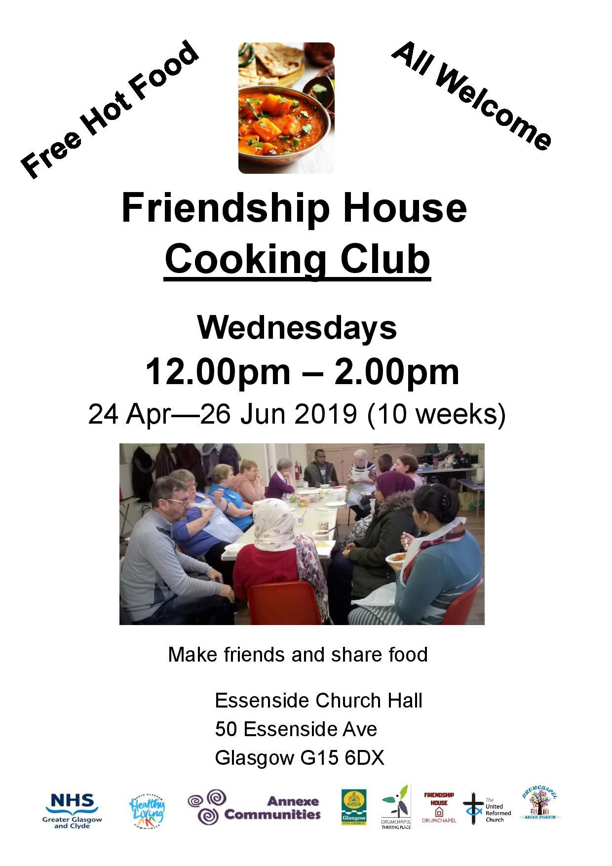 Friendship House Cooking Club April 2019
