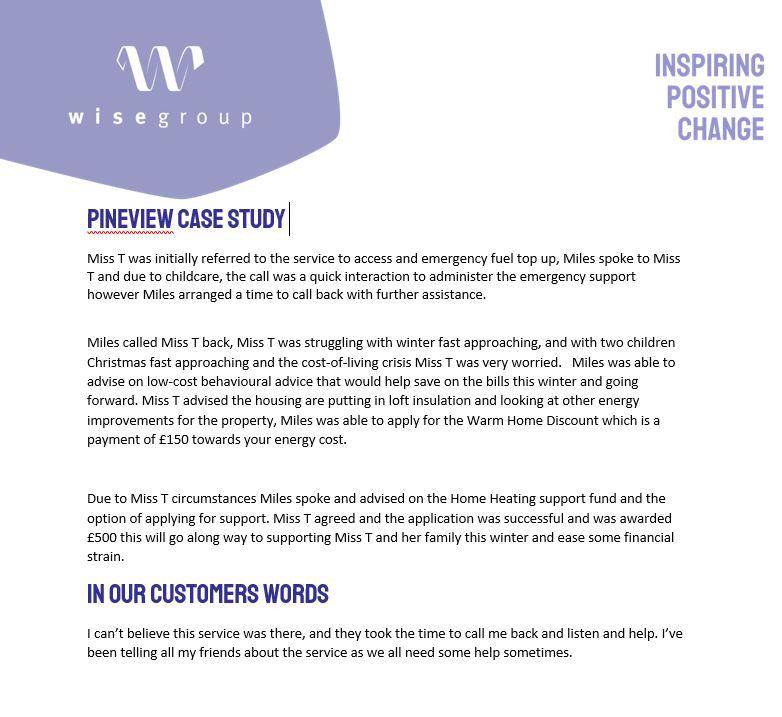 Wise Group Case Study